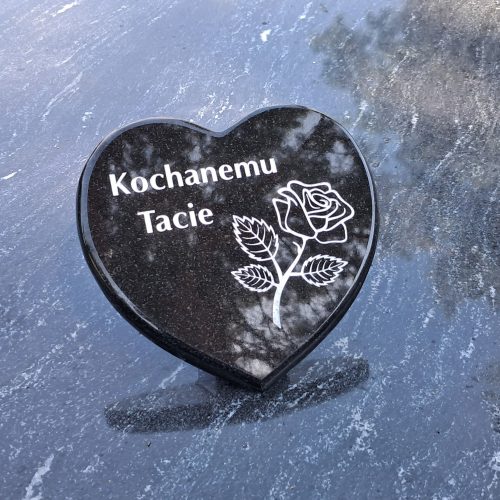 Tablica granitowa SERCE stojące